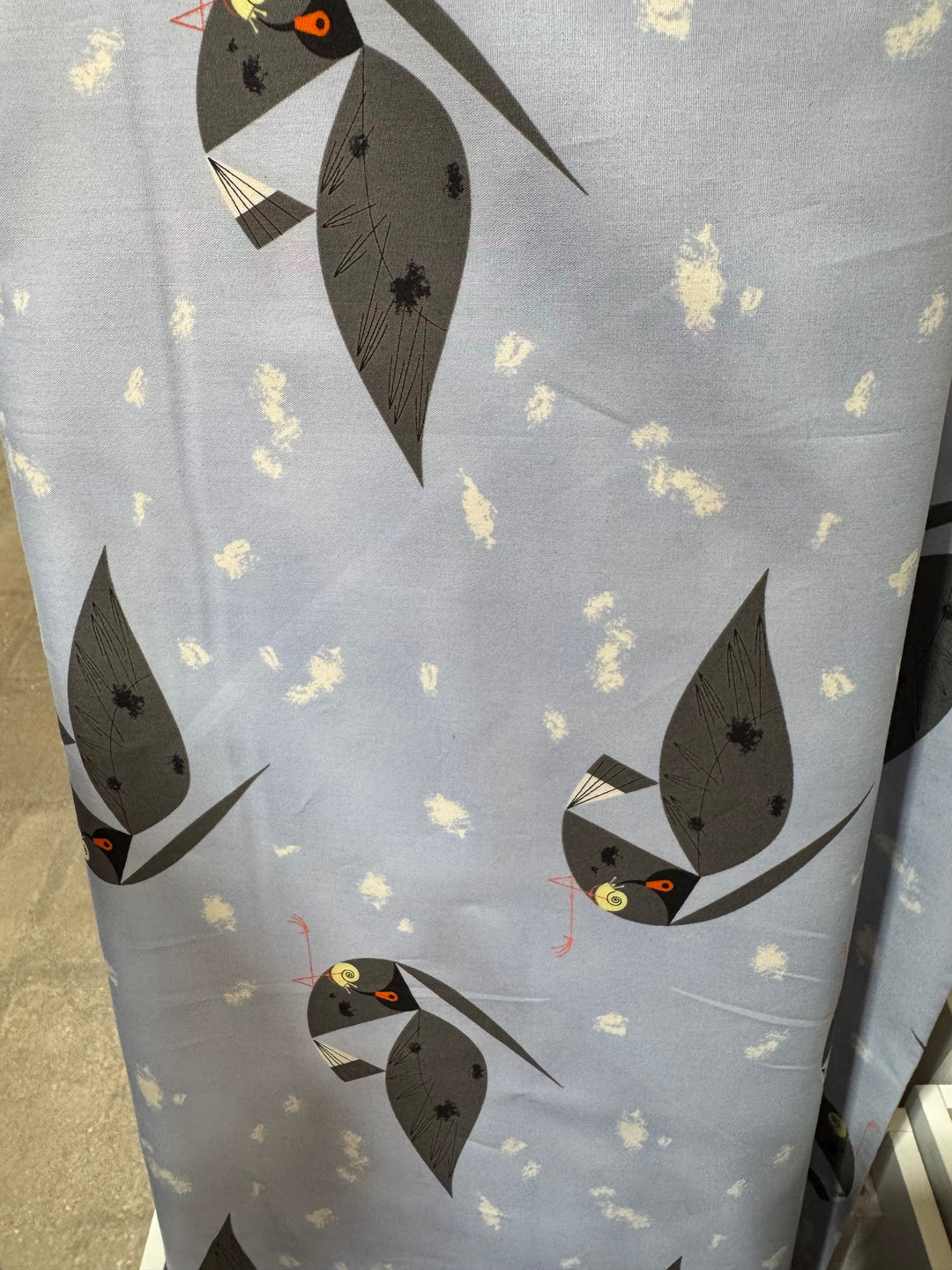 Charley Harper Vanishing Birds – 100% Organic Cotton Poplin