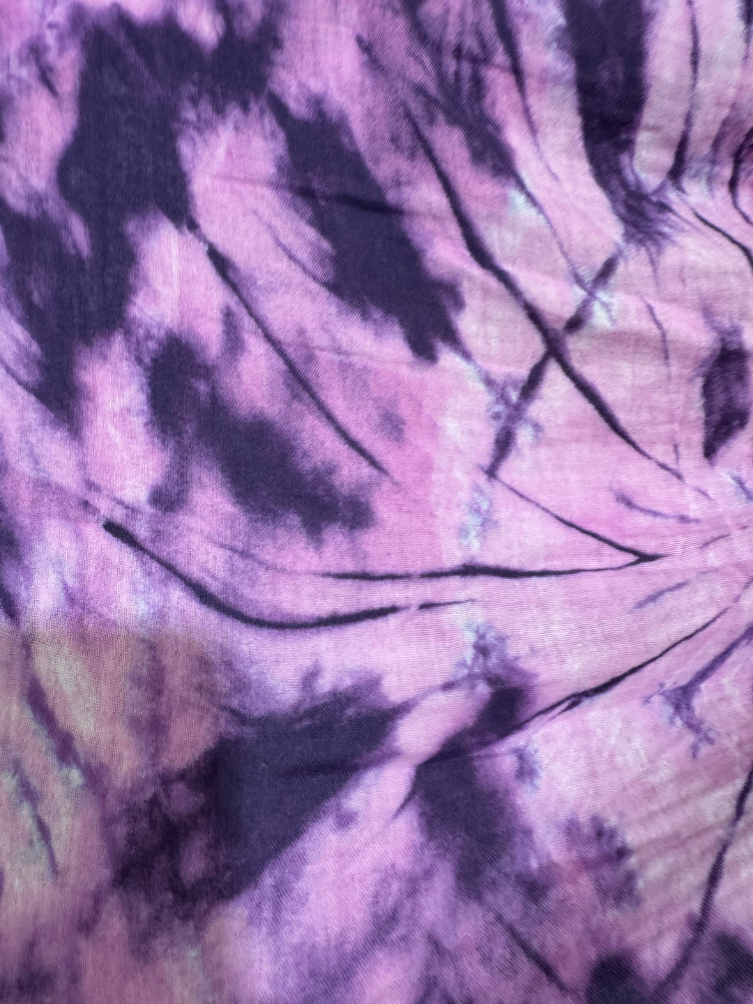 Cotton Fabric - Purple Tie Dye