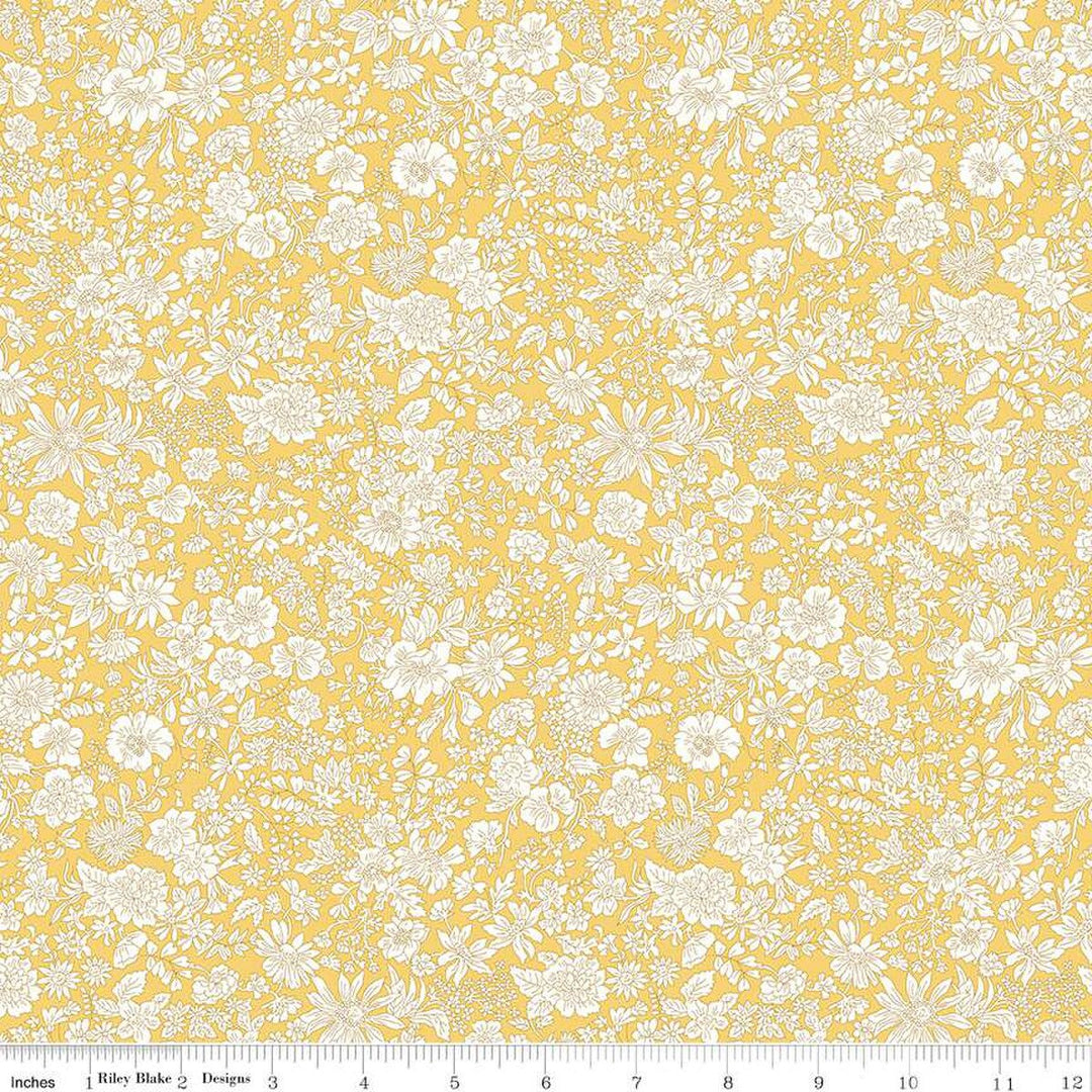 Emily Belle Sunshine Yellow | Riley Blake for Liberty Fabrics
