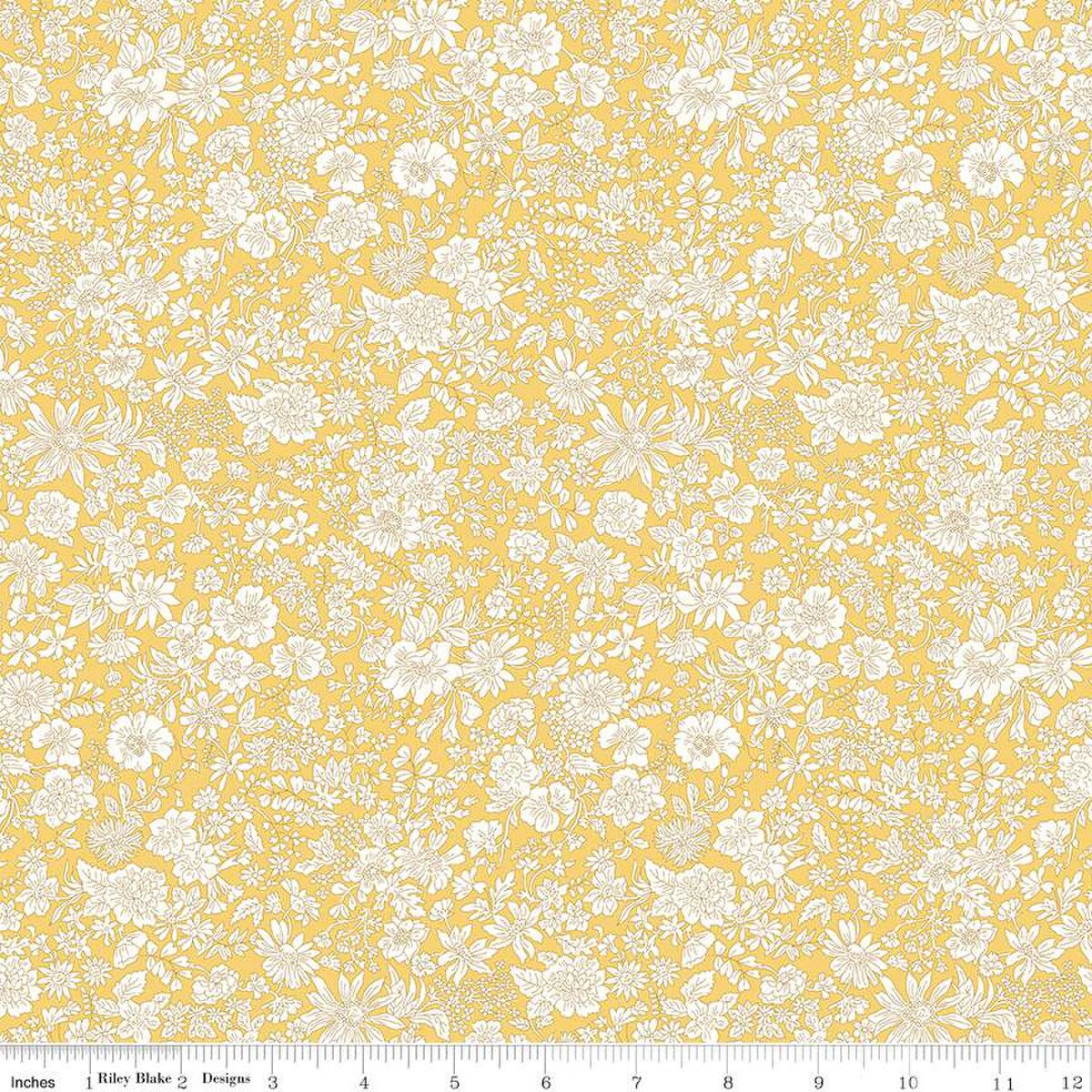 Emily Belle Sunshine Yellow | Riley Blake for Liberty Fabrics
