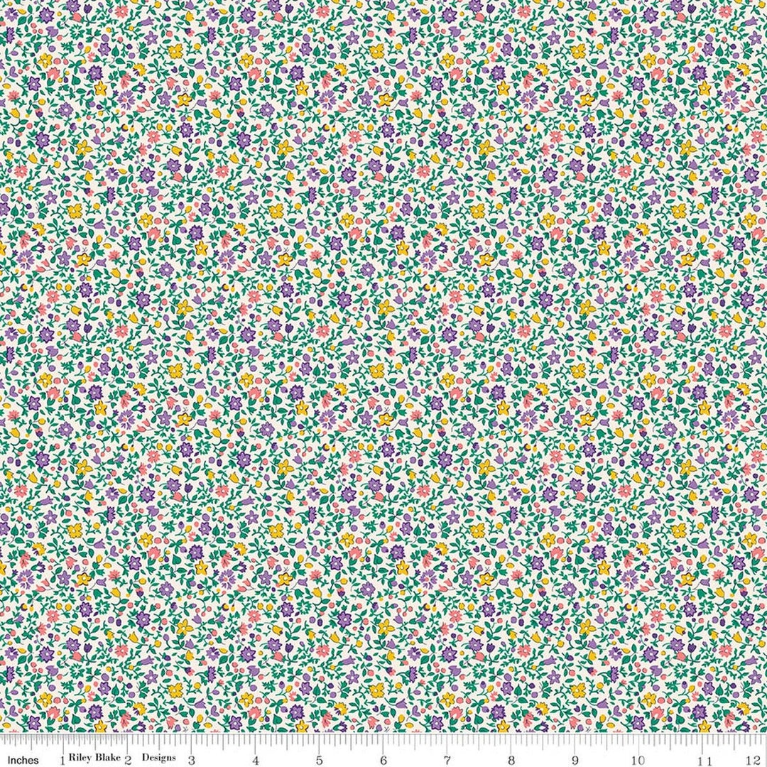 Everlasting Posy Haze A | Riley Blake for Liberty Fabrics