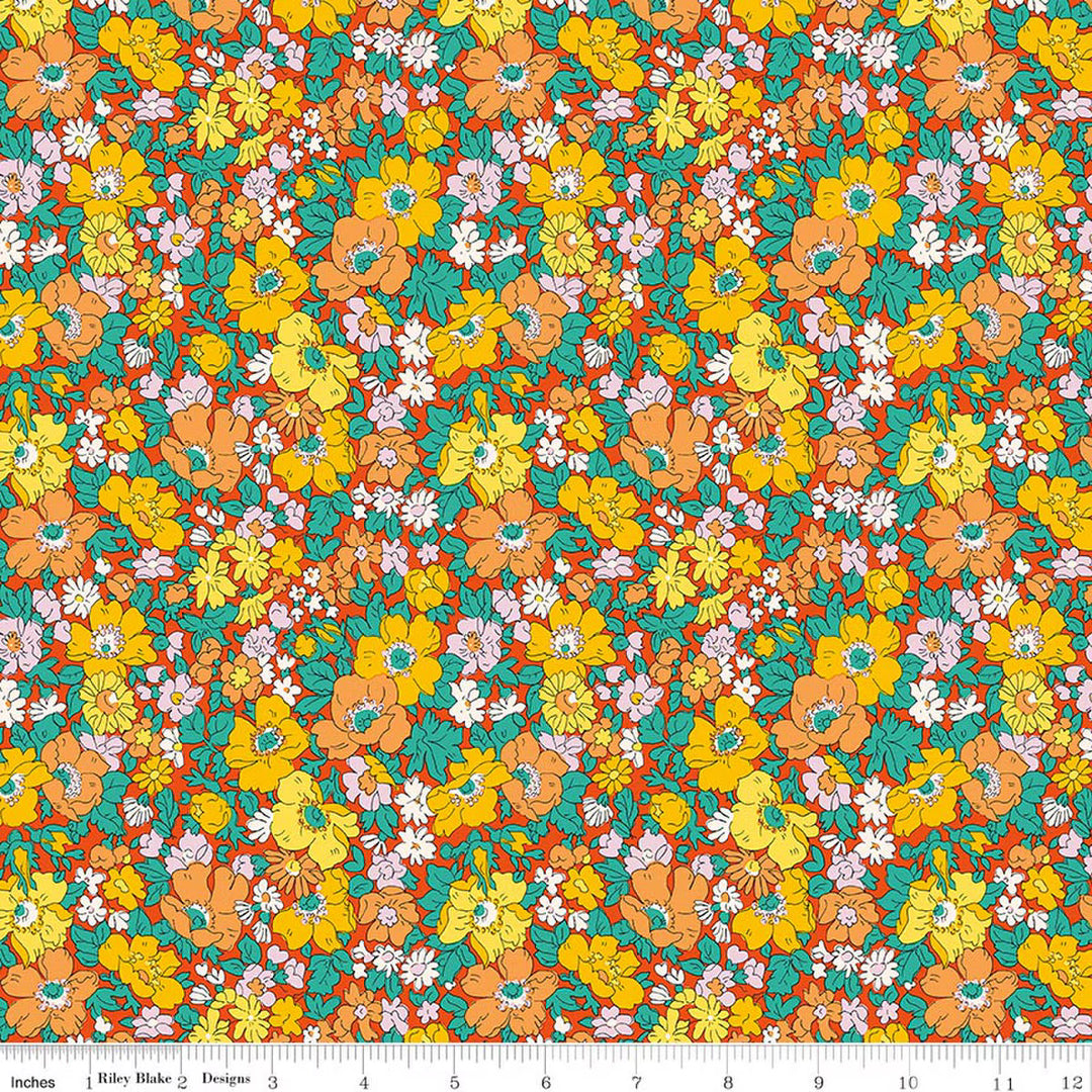 Everlasting Cosmos Song B | Riley Blake for Liberty Fabrics