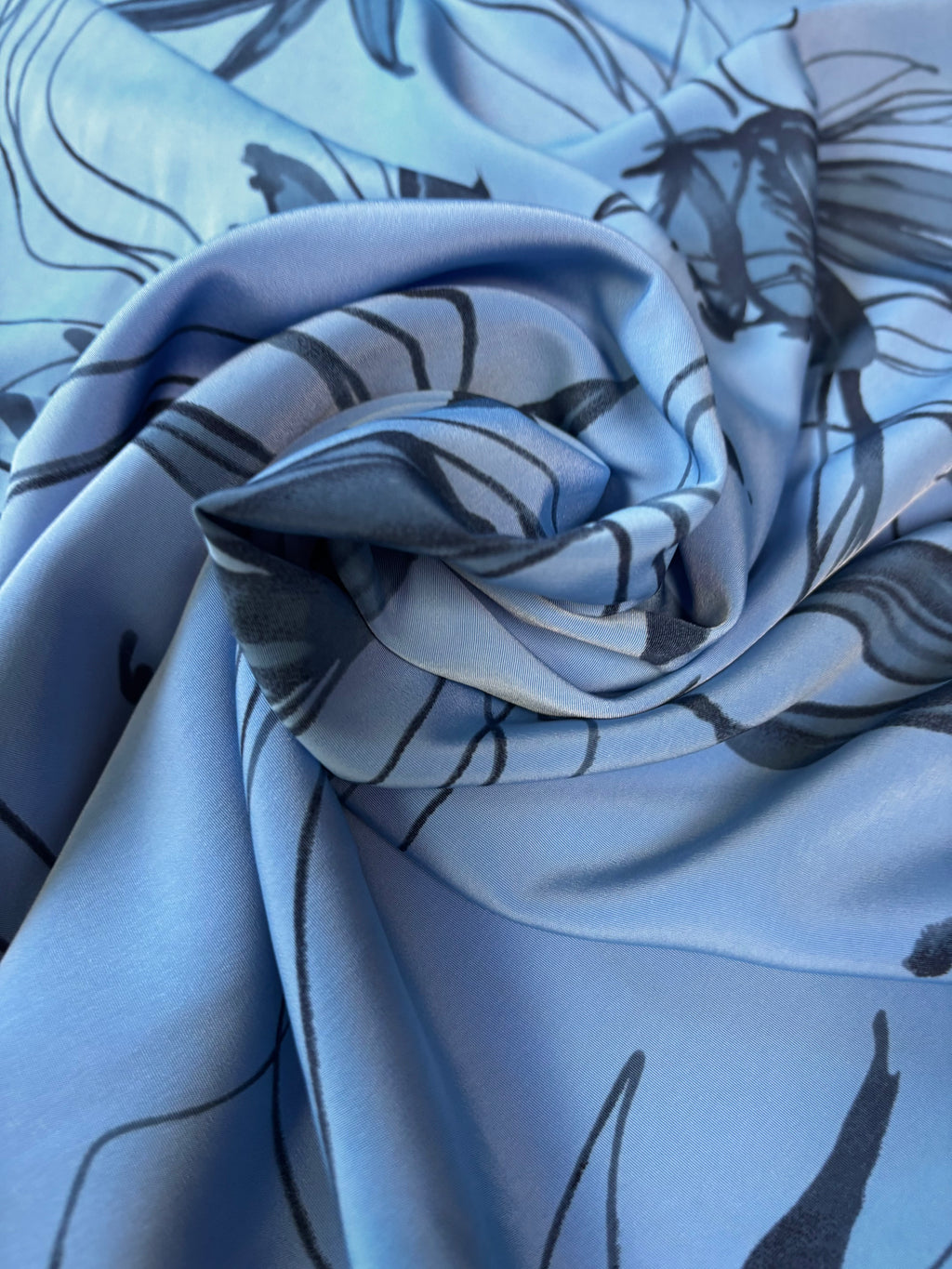 Designer Fabric | Blue Design