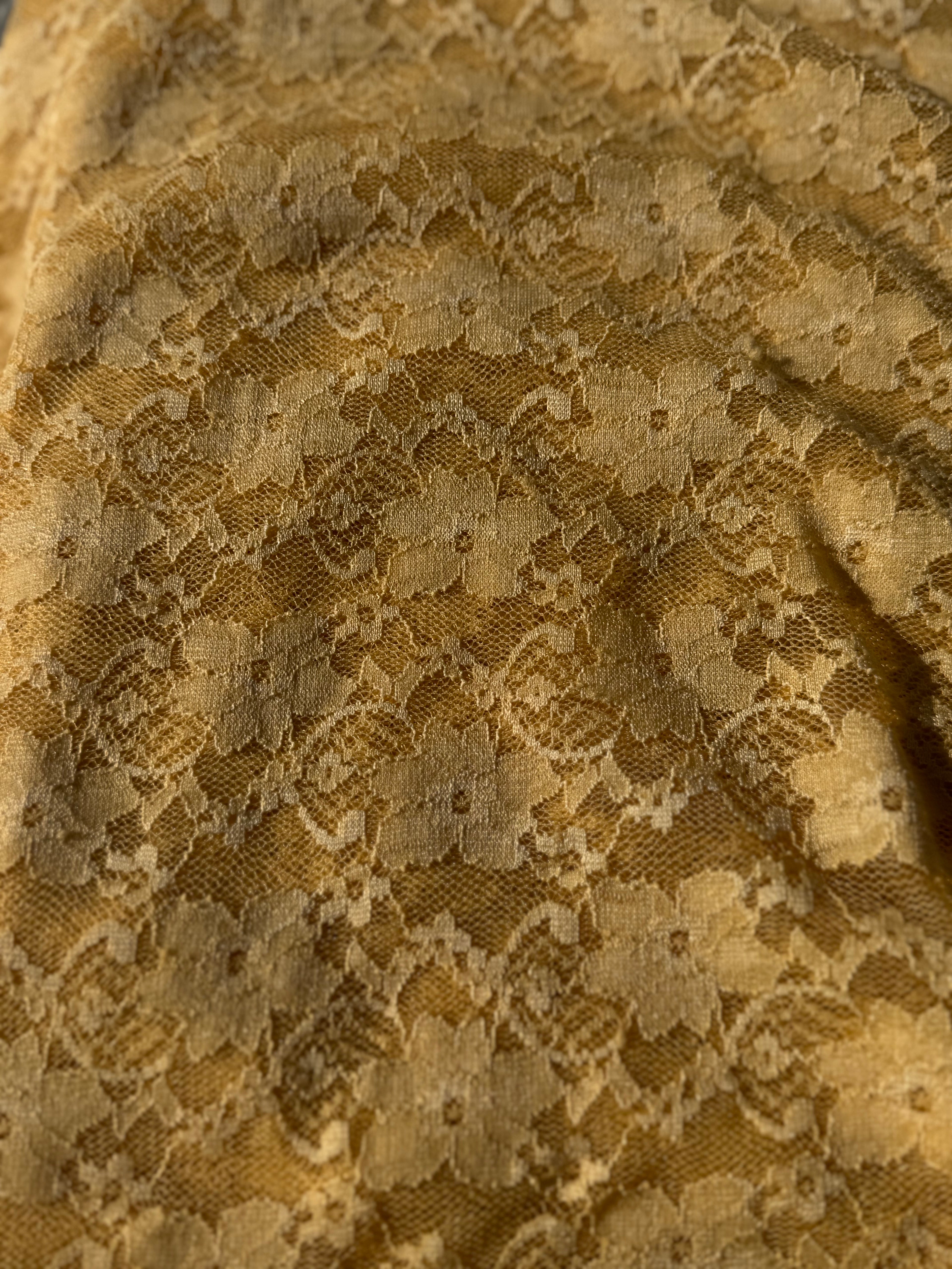 Lace in Sand | Poly Cotton Blend