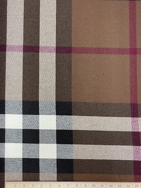 Burberry | Brown Plaid Wool | Made in Italy
