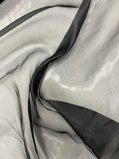 Black Organza | Silk | Made in Italy