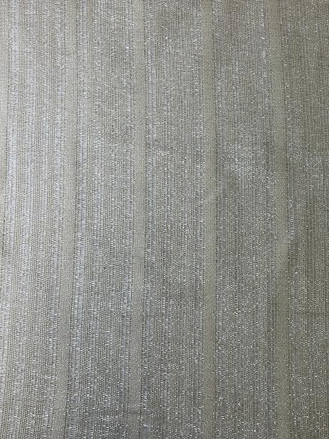 Beige & Silver Woven Stripe | Linen Lurex | Made in Italy