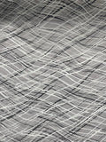 Black, White and Grey Abstract Silk | Chiffon | Made in Italy