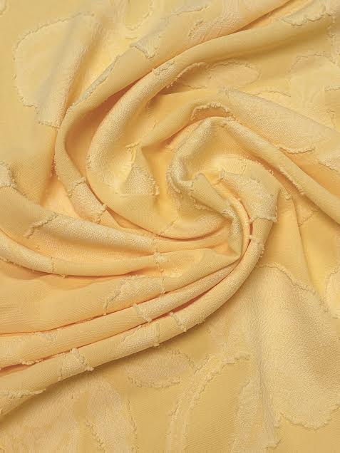 Yellow floral | Woven Jacquard
