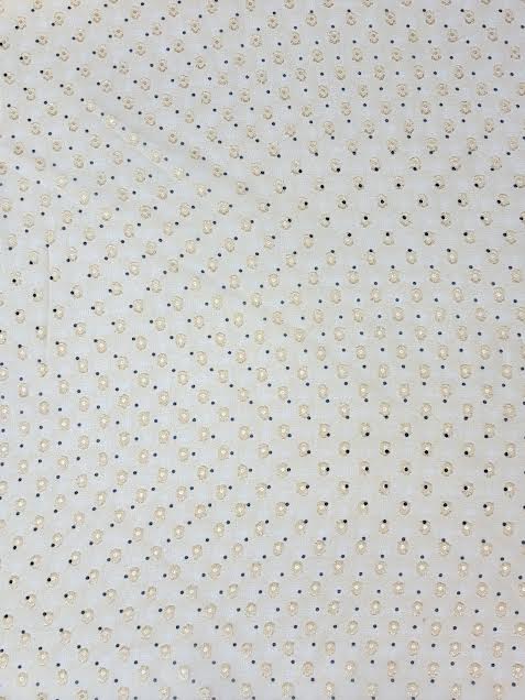 Polka dot Chiffon Jacquard in Banana