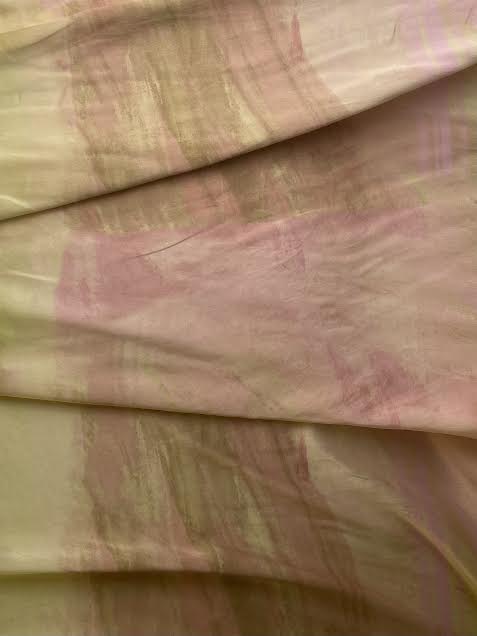 Pink & Yellow Watercolor Texture | Silk