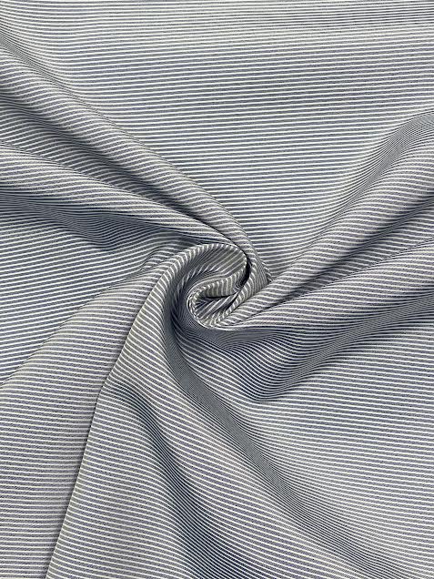 Blue and White Micro Stripe | Silk | Made in Italy