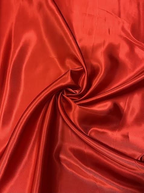 Red Solid | Viscose Satin | Made in Italy