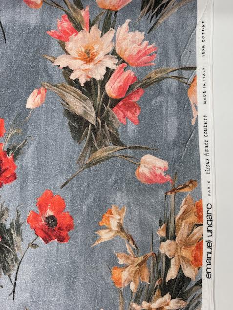 Emanuel Ungaro Floral Print | Cotton | Made in Italy