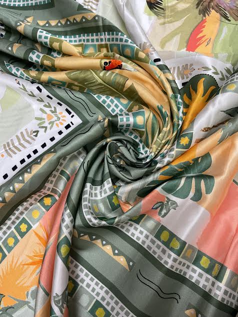 Multicolor Panel Print | Viscose | Made in Italy