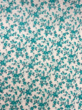 Baby Blue with Teal Flowers | Liberty Cotton