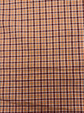 Orange, Red, and Grey Yarn Dyed Plaid | Cotton