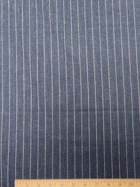 Rigo Samo | Blue Stripe Linen Blend | Made in Italy