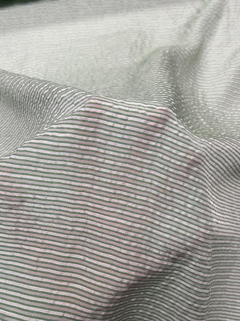 Thom Browne | Green Stripe Seersucker | Made in Italy
