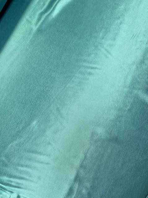 Aqua Solid | Viscose Satin | Made in Italy