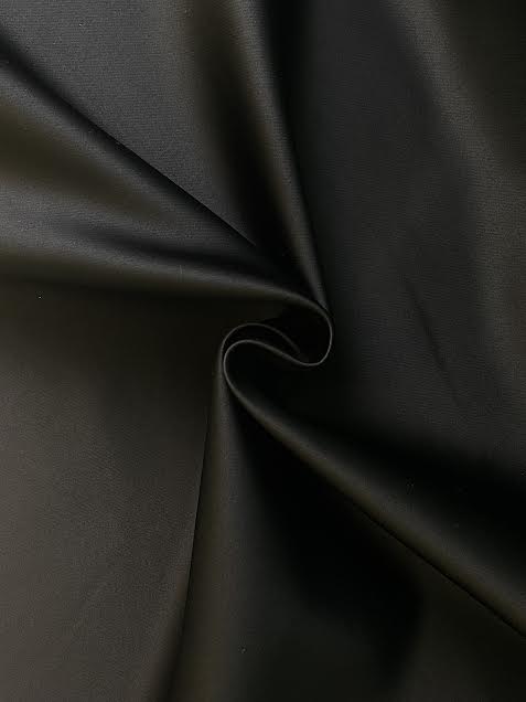 Black Duchess Satin | Polyester | Made in Italy