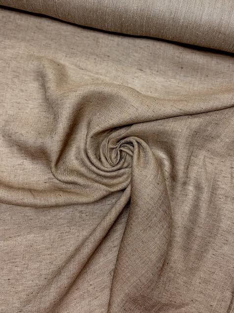 Light Brown Solid | Linen | Made in Italy