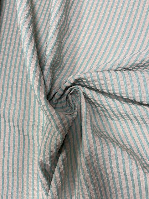 Thom Browne | Blue & Cream Seersucker | Made in Italy