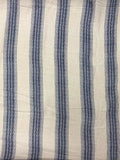 Blue and Cream Stripe | Rayon Crinkle