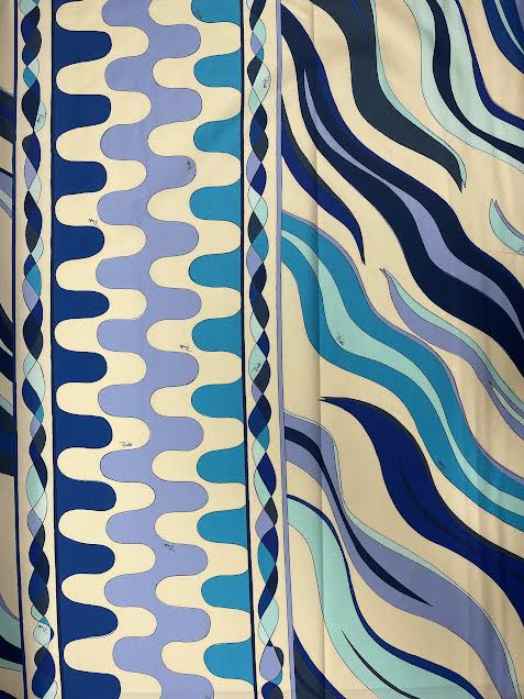 Blue Pucci | Silk Georgette | Made in Italy