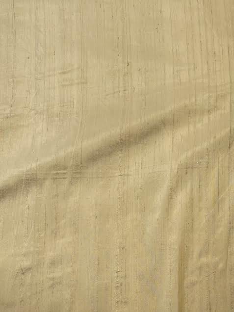 Light Gold Solid Handwoven Dupioni | Silk