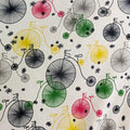 Multicolor Bicycle Print | Cotton Jersey | Made in Italy