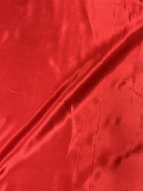 Red Solid | Viscose Satin | Made in Italy