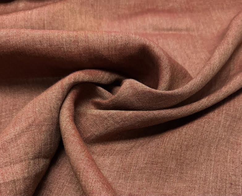 Red Crinkled Washed | Linen | Made in Italy