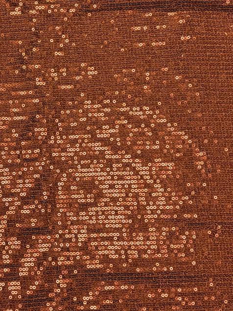 Rust Sequin Stretch | Knit