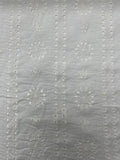 Flowers and Stripes Sangallo Eyelet Cotton | Lace | Made in Italy