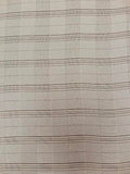 Cream & Brown Plaid | Viscose | Made in Italy