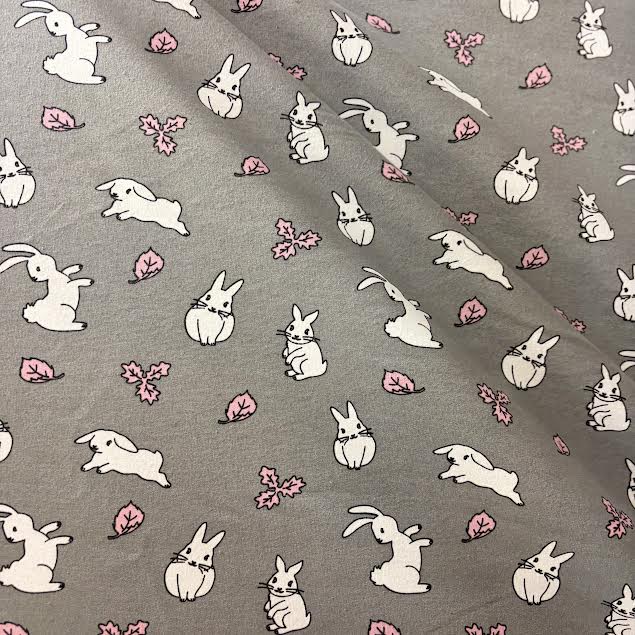 Grey Bunny | Cotton Terry | Made in Italy