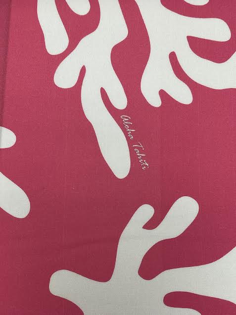 Coral Reef on Hot Pink | Viscose | Made in Italy