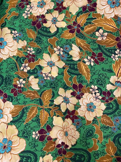 Emerald Green Floral | Viscose | Made in Italy