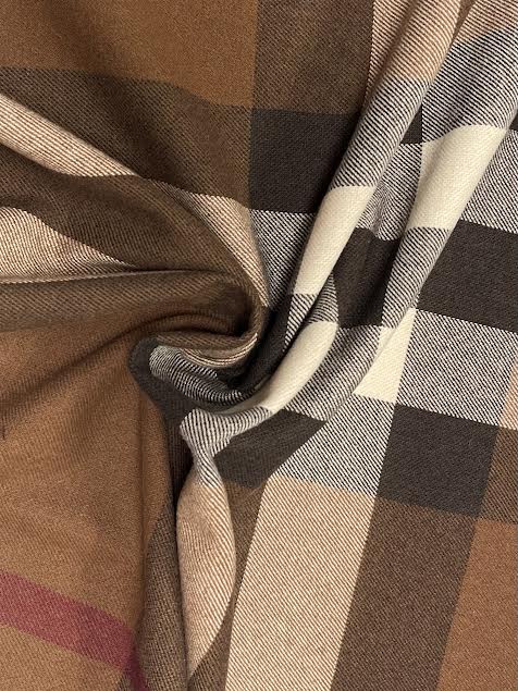 Burberry | Brown Plaid Wool | Made in Italy