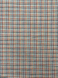 Red, Orange, White, and Black Yarn Dyed Plaid | Cotton
