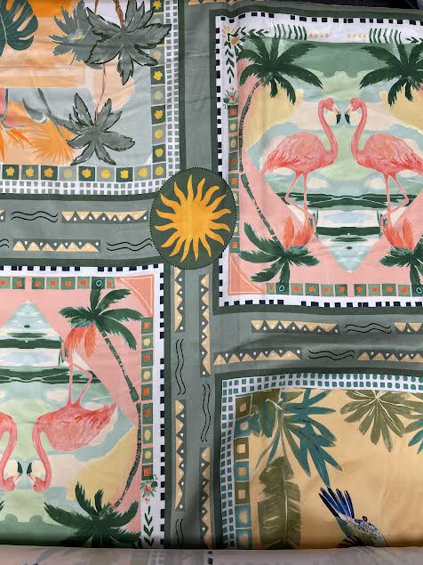 Multicolor Panel Print | Viscose | Made in Italy