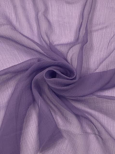 Light Purple Silk Crepe Chiffon | Made in Italy