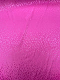 Hot Pink Cheetah Print | Viscose Jacquard | Made in Italy