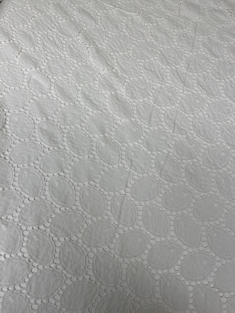 White Oval Sangallo Eyelet Cotton | Lace | Made in Italy