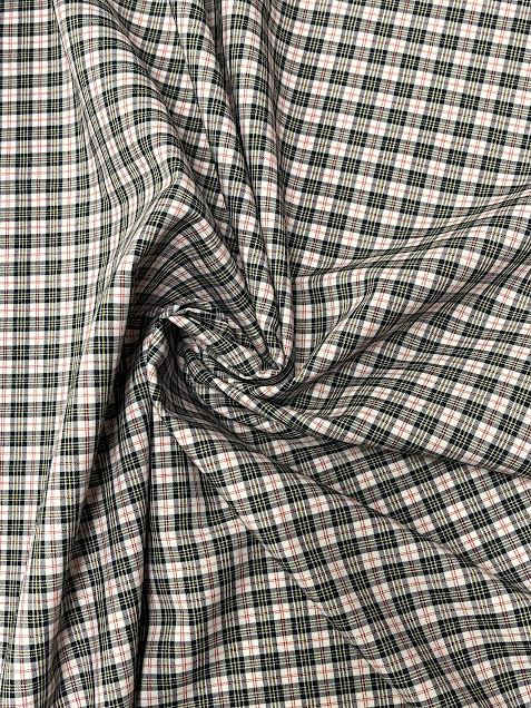 Balenciaga Black, White, Red, & Yellow Plaid | Cotton | Made in Italy