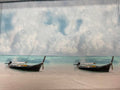 Knit Boats and Palm Tree Panels | Cotton | Made in Italy