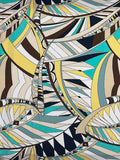 Pucci Vibrant Abstract Geometric | Viscose Knit | Made in Italy