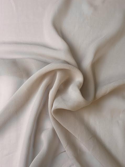 Taupe Chiffon | Silk | Made in Italy