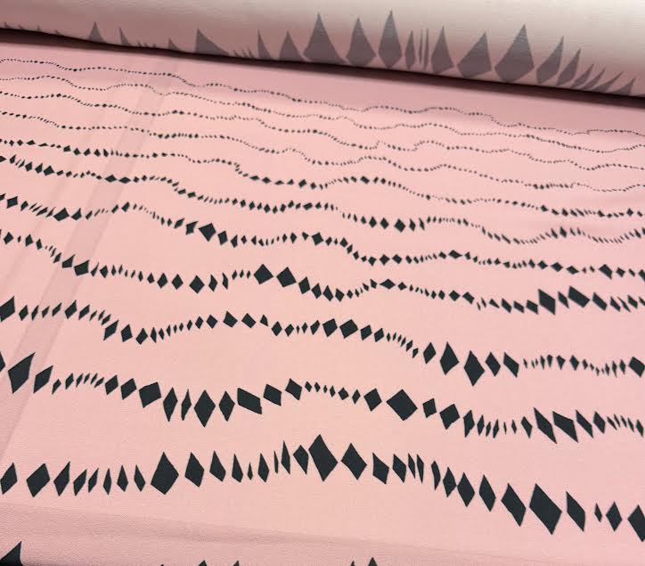 Altuzarra | Pink Diamond Printed Viscose | Made in Italy